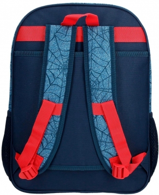 Ghiozdan scoala baieti, 2 compartimente Spiderman Denim, Marvel
